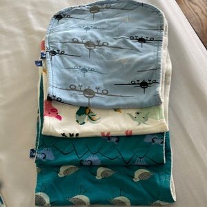 Kickee pants burp cloths and bibs
